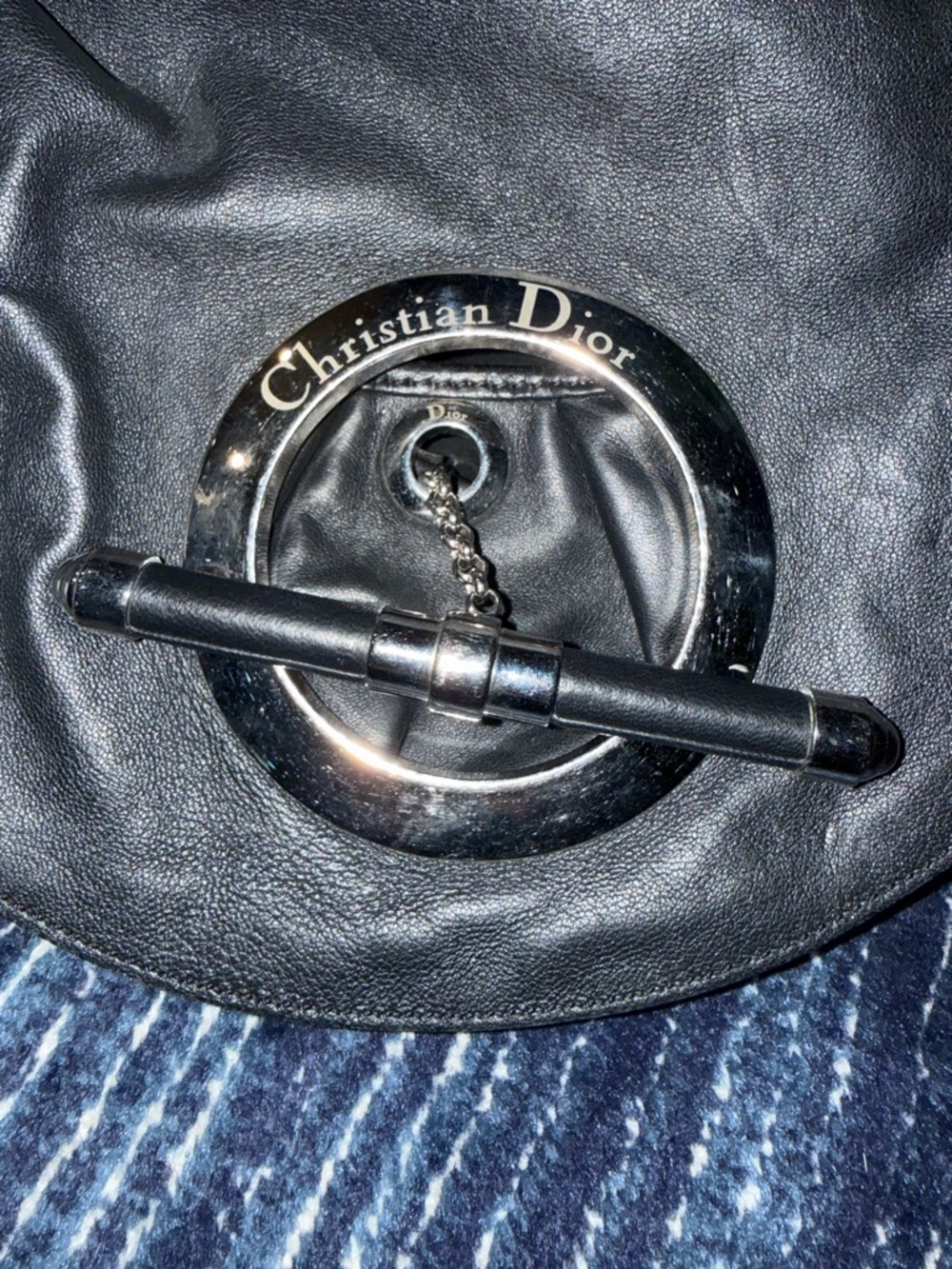Dior Black Leather Jazz Club bag - Picture 5 of 6